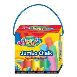 Dustless coloured chalk 15 pcs. Colorino Kids 65825PTR