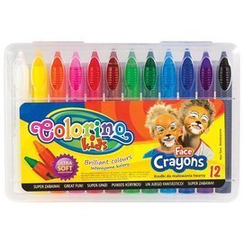 Face crayons 12 colours Colorino Kids 32650PTR