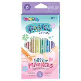 Glitter markers 6 colours Colorino Kids 65641PTR