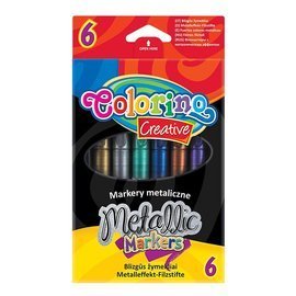 Metallic markers 6 colours Colorino Kids 32582PTR