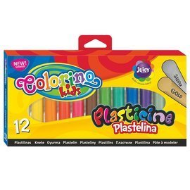 Plasticine round 12 colours gold + silver Colorino Kids 42673PTR