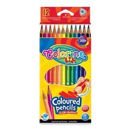 Triangular coloured pencils 12 colours Colorino Kids 51828PTR