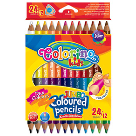 Triangular coloured pencils JUMBO 12 colours