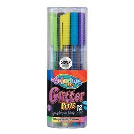 Triangular glitter pens 12 colors Colorino Kids 32469PTR