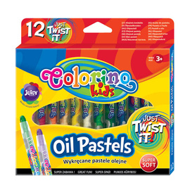 Twisted silky crayons 12 colours Colorino Kids 57271PTR