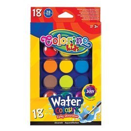 Water colours big tablets 18 colours Colorino Kids 54737PTR