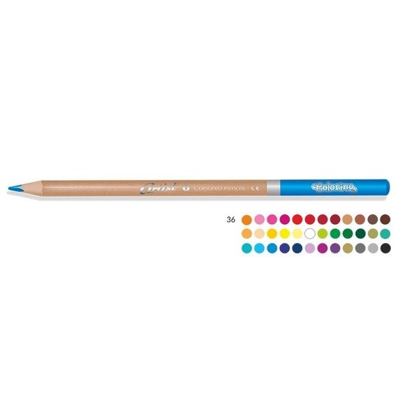  Artist coloured pencils 36 colours, metal box Colorino Kids 83270PTR