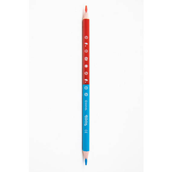 Double ended triangular coloured pencils 12 pcs. / 24 colours Colorino Kids 33046PTR