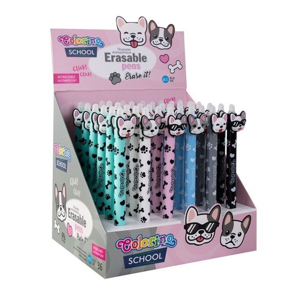 Erasable pen Dog Blue Colorino School