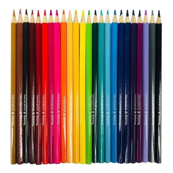 Hexagonal coloured pencils 24 colours Colorino Kids 14700PTR/1