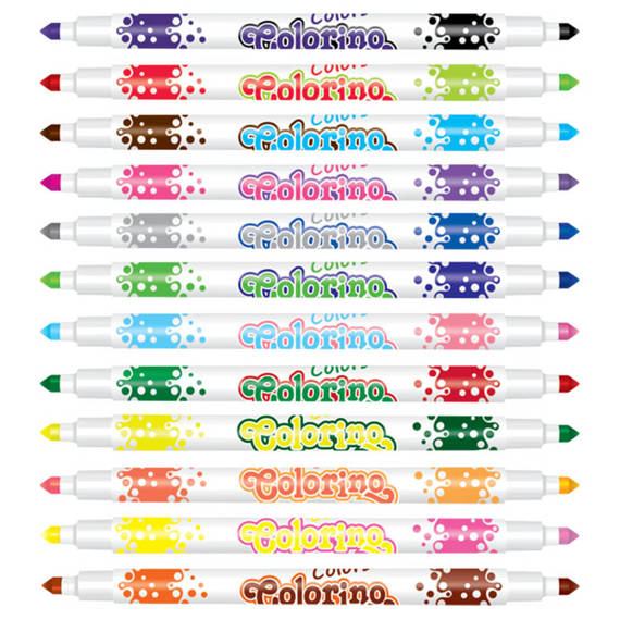 Jumbo Conical tip markers 8 colours Colorino Kids 32131PTR