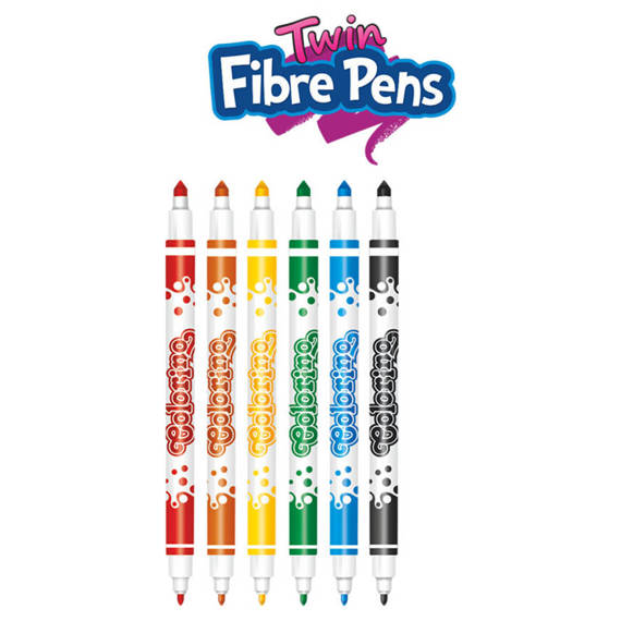 Junior Fibre pens 6 colours Colorino Kids 34593PTR