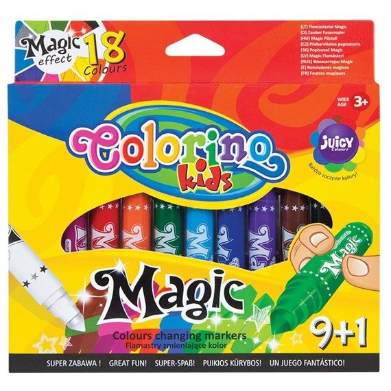 Magic colours changing markers 10 pcs. Colorino Kids 34630PTR