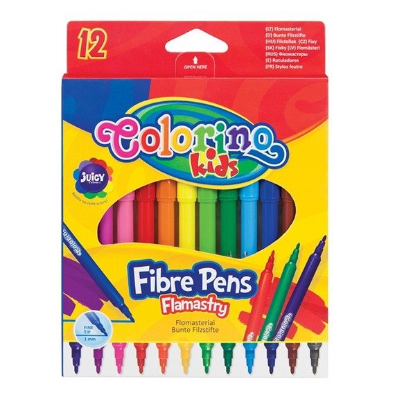 Markers 12 colours Colorino Kids 14588PTR/1