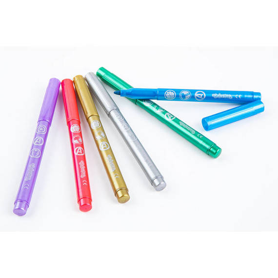 Metallic markers 6 colours Colorino Kids 32582PTR