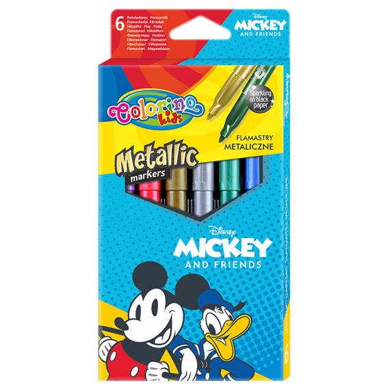 Metallic markers 6 colours Colorino Kids 32582PTR