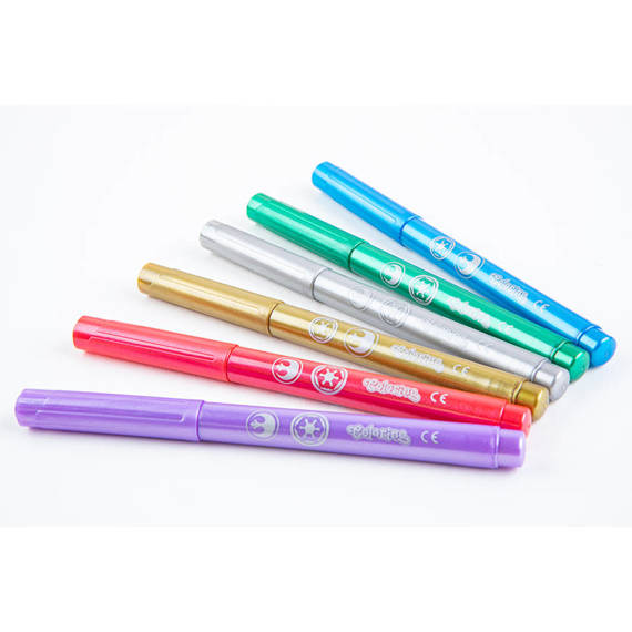 Metallic markers 6 colours Colorino Kids 32582PTR