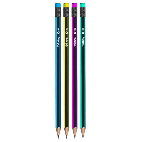 Pencils with eraser 12 pcs. Colorino Kids 39514PTR/1