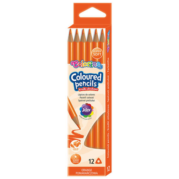 Triangular coloured pencils 12 colours Colorino Kids 51828PTR