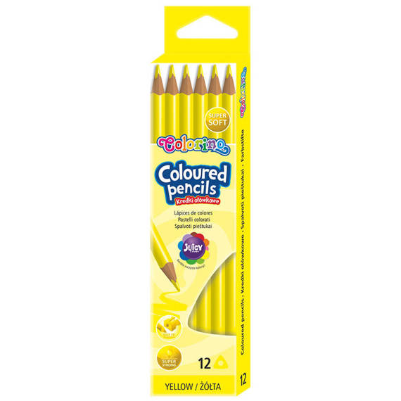 Triangular coloured pencils 12 colours Colorino Kids 51828PTR