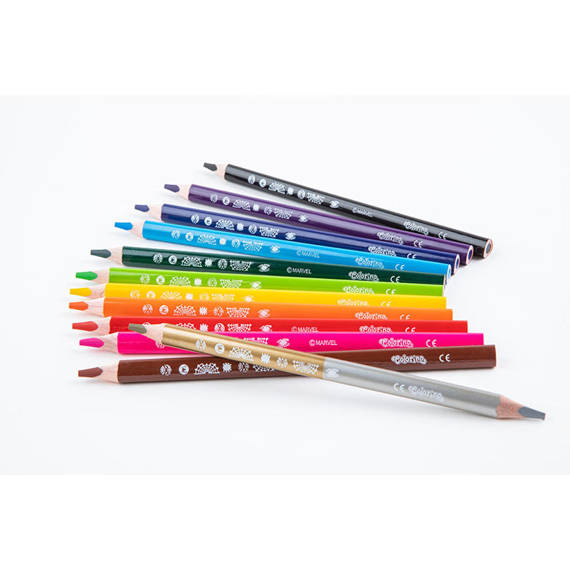 Triangular coloured pencils JUMBO 12 colours