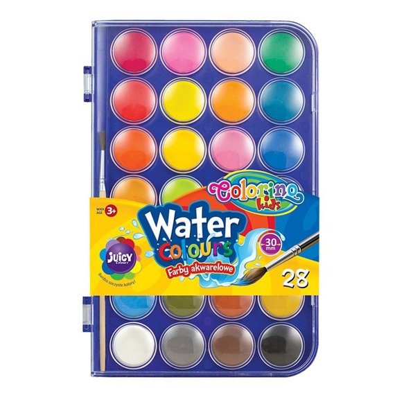 Water colours big tablets 28 colours Colorino Kids 67317PTR