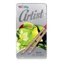 Artist coloured pencils 12 colours, metal box Colorino Kids 83256PTR