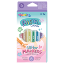 Glitter markers 6 colours Colorino Kids 65641PTR