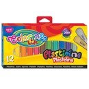 Plasticine round 12 colours gold + silver Colorino Kids 42673PTR