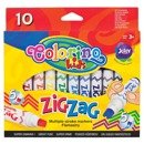 ZIG ZAG multiple stroke marker 10 colours Colorino Kids 34647PTR