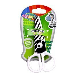 Plastic scissors Zebra  Colorino Kids 37275PTR
