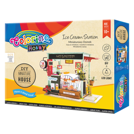 Zestaw modelarski – Room box – ICE CREAM STATION Colorino Kids 37251PTR