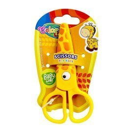 Plastic scissors Giraffe Colorino Kids 37275PTR