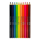 Kredki ołówkowe okrągłe Jumbo 10 kolorów + temperówka Colorino Kids 33091PTR