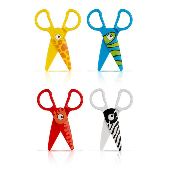 Plastic scissors Giraffe Colorino Kids 37275PTR