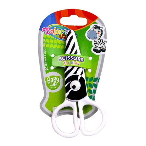 Plastic scissors Zebra  Colorino Kids 37275PTR