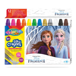 Kredki wykręcane żelowe w sztyfcie 12 kol. Frozen Colorino Disney 91109PTR