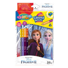 Kredki ołówkowe trójkątne Disney Frozen12/24 Colorino Kids 91017PTR