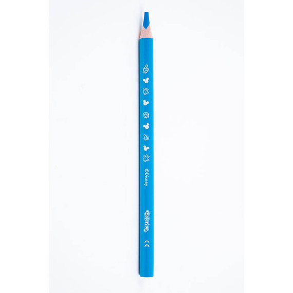 Kredki ołówkowe trójkątne 17,5 cm Jumbo 12 kol. Mickey Mouse Colorino 89861PTR