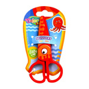 Nożyczki plastikowe z oczkiem 12,5 cm blister ośmiornica Colorino Kids 37275PTR