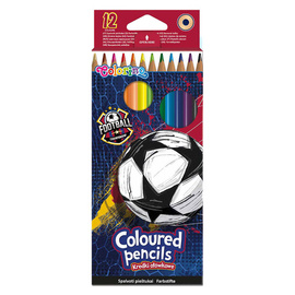 Kredki ołówkowe okrągłe 12 kol. Colorino Football 21726PTR