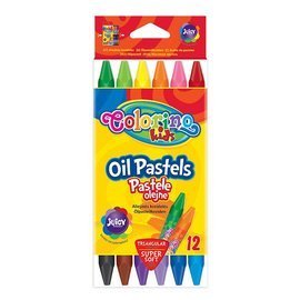 Pastele olejne 12 kol. trójkątne Colorino Kids 32636PTR