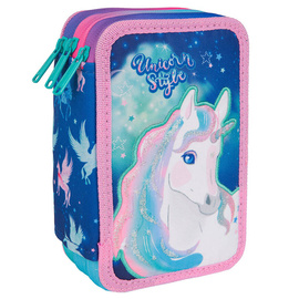 Piórnik potrójny z wyposażeniem Jumper 3 Colorino Unicorn F067659