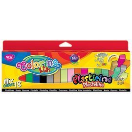 Plastelina 18 kol. kwadratowa MIX Colorino Kids 57424PTR