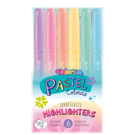 Zakreślacze  PASTEL 6 kol Colorino Kids 84965PTR