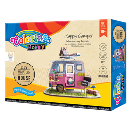 Zestaw modelarski – Room box – HAPPY CAMPER  Colorino Kids 37213PTR