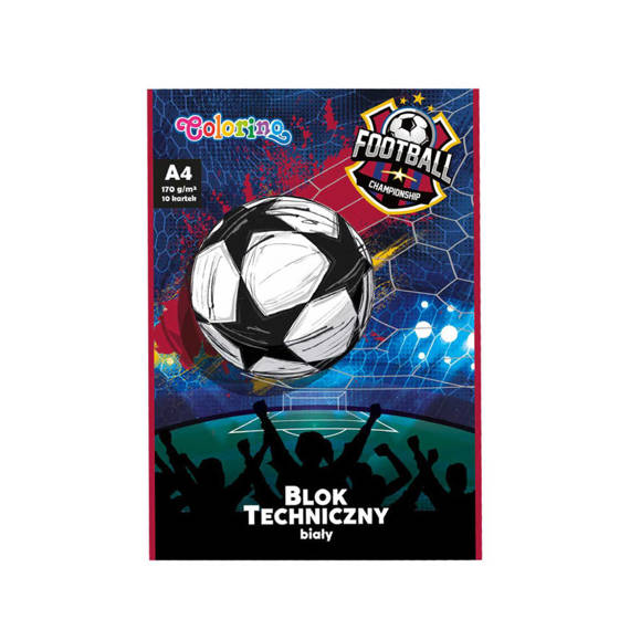 Blok techniczny A4 Colorino Football 21825PTR