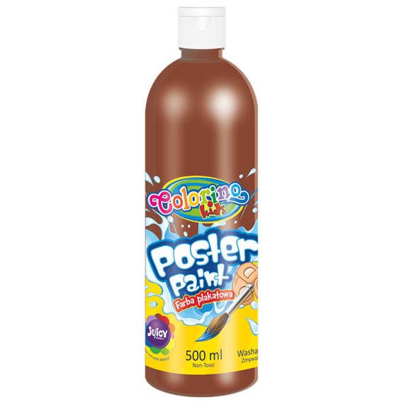 Farba plakatowa 500 ml Brązowa Colorino 14984PTR