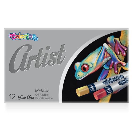 Pastele olejne Metallic ARTIST 12 kol. Colorino Kids 81162PTR