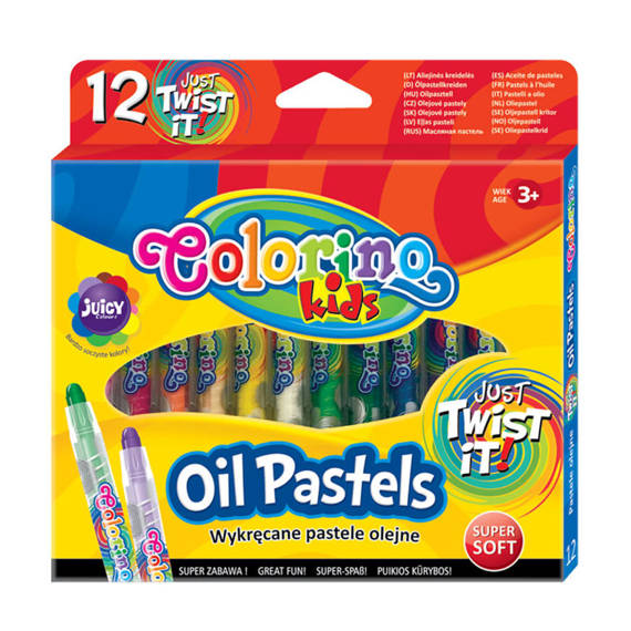 Pastele olejne wykręcane 12 kol. Colorino Kids 64590PTR